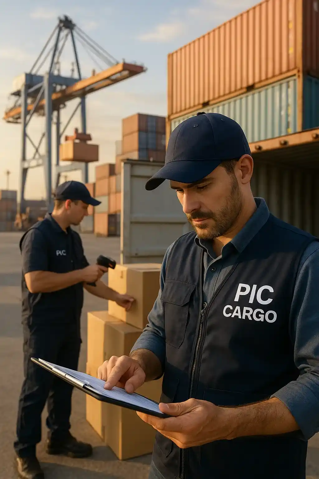 Operación logística en puerto venezolano